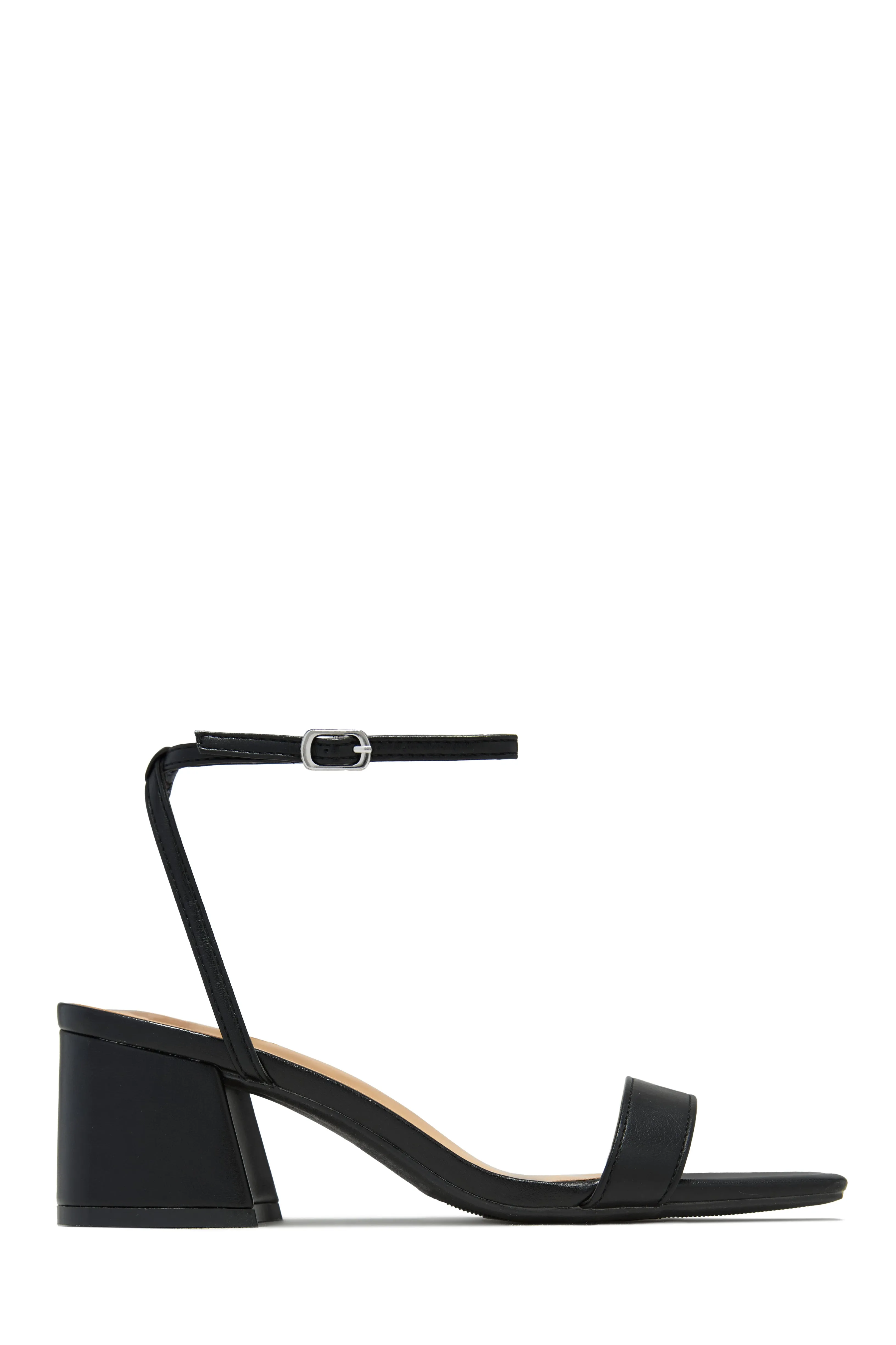 Alina Block Mid Heels - Black