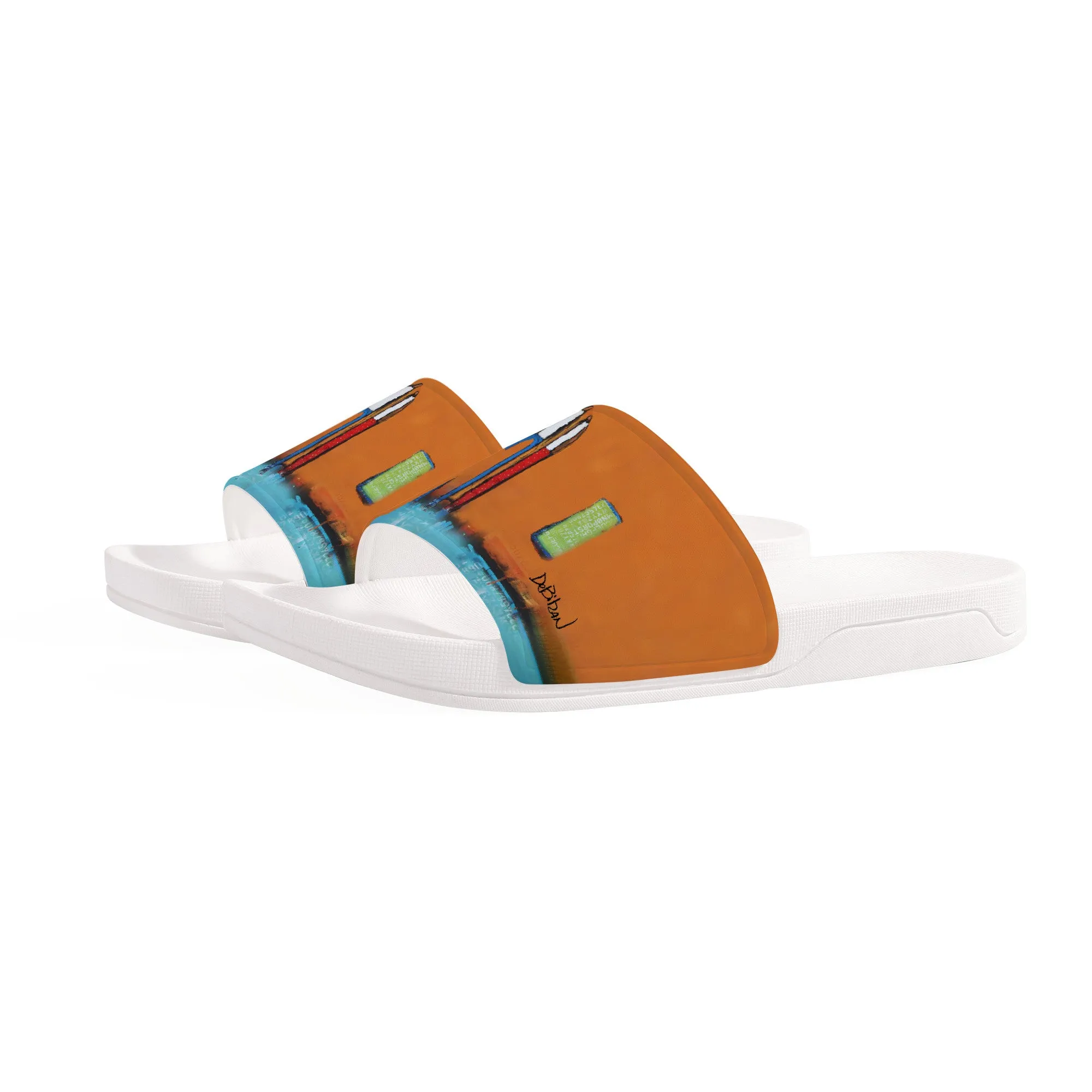 All is well Slide Sandals - White