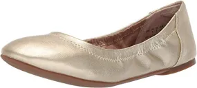 Amazon Essentials Women's Belice Ballet Flat, Gold, 6.5 B US