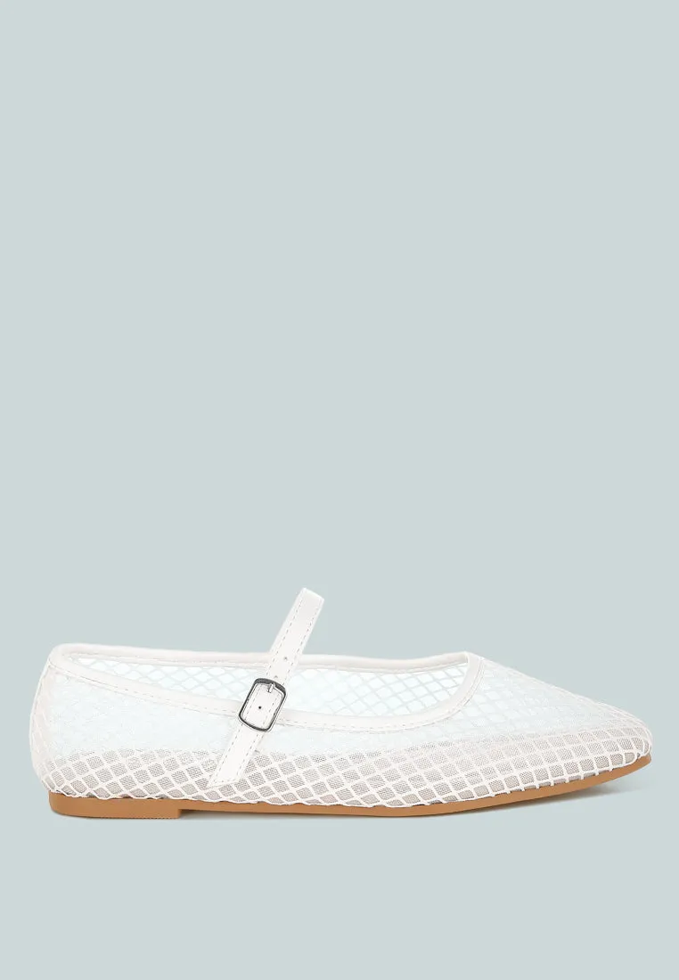 Averona Mesh Mary Jane Flats