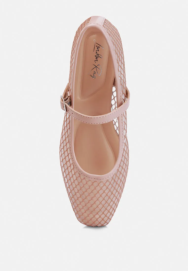 Averona Mesh Mary Jane Flats