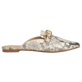 Faine Snake Slip On Mule