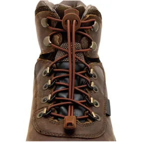 Lock Laces Boot No-Tie Shoelaces - Brown