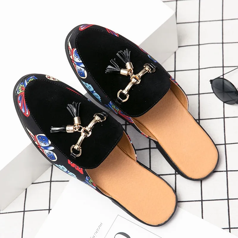 MEN'S Luxury Tassel Backless Loafers