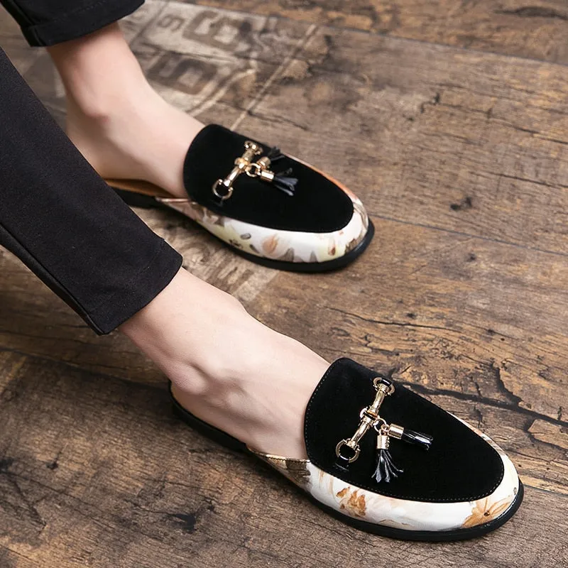 MEN'S Luxury Tassel Backless Loafers