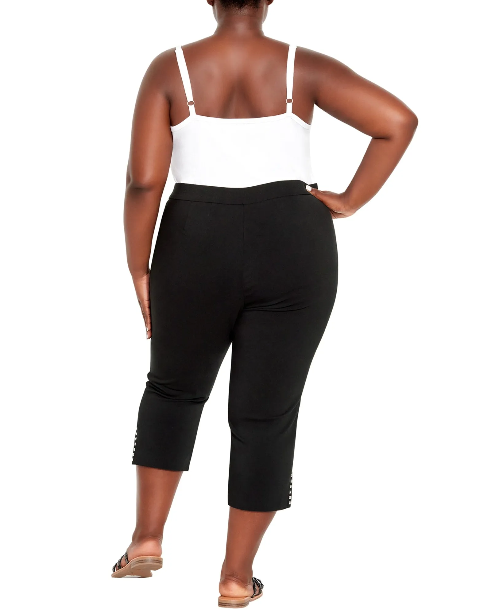 Nikki Stretch Capri | Black