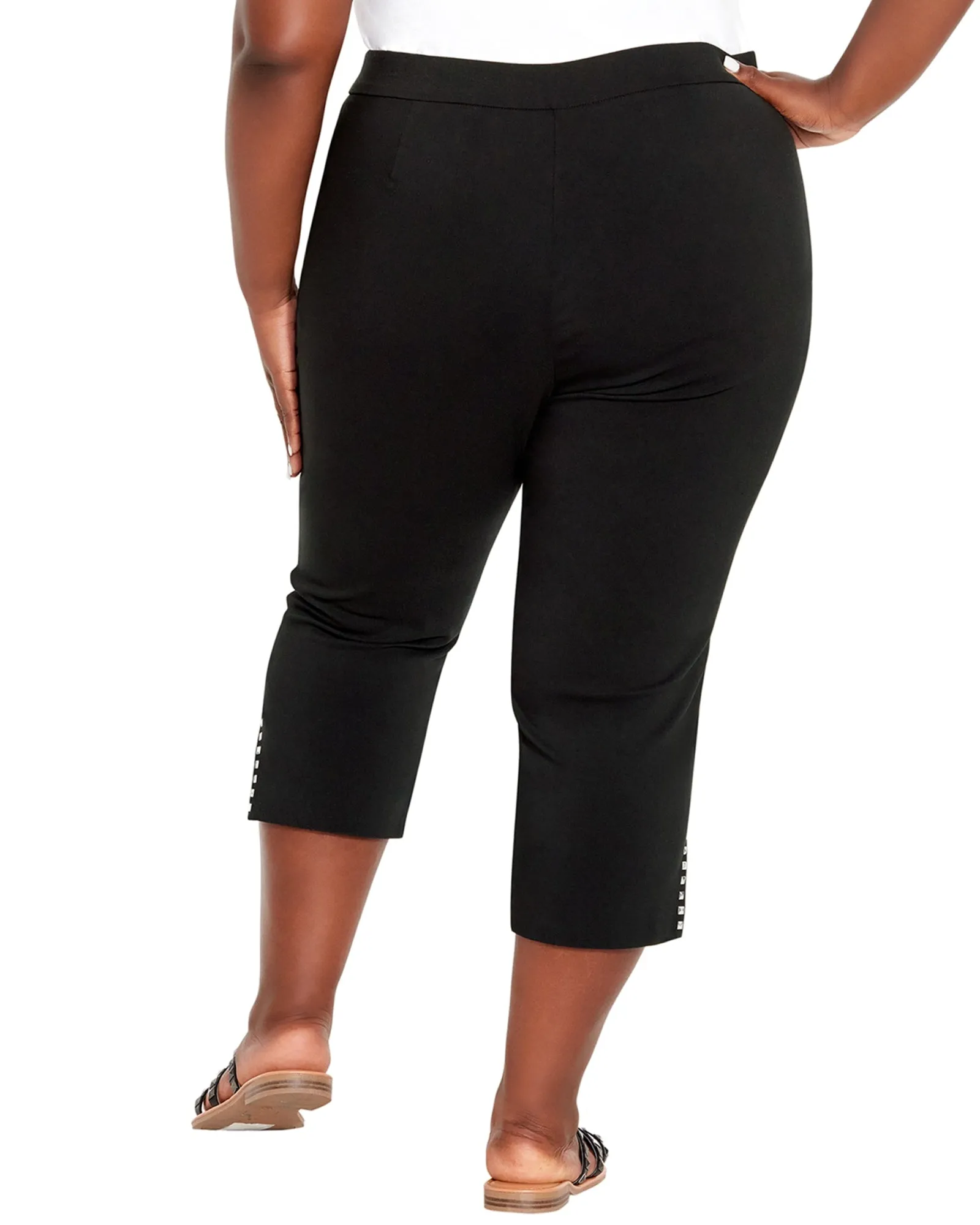 Nikki Stretch Capri | Black