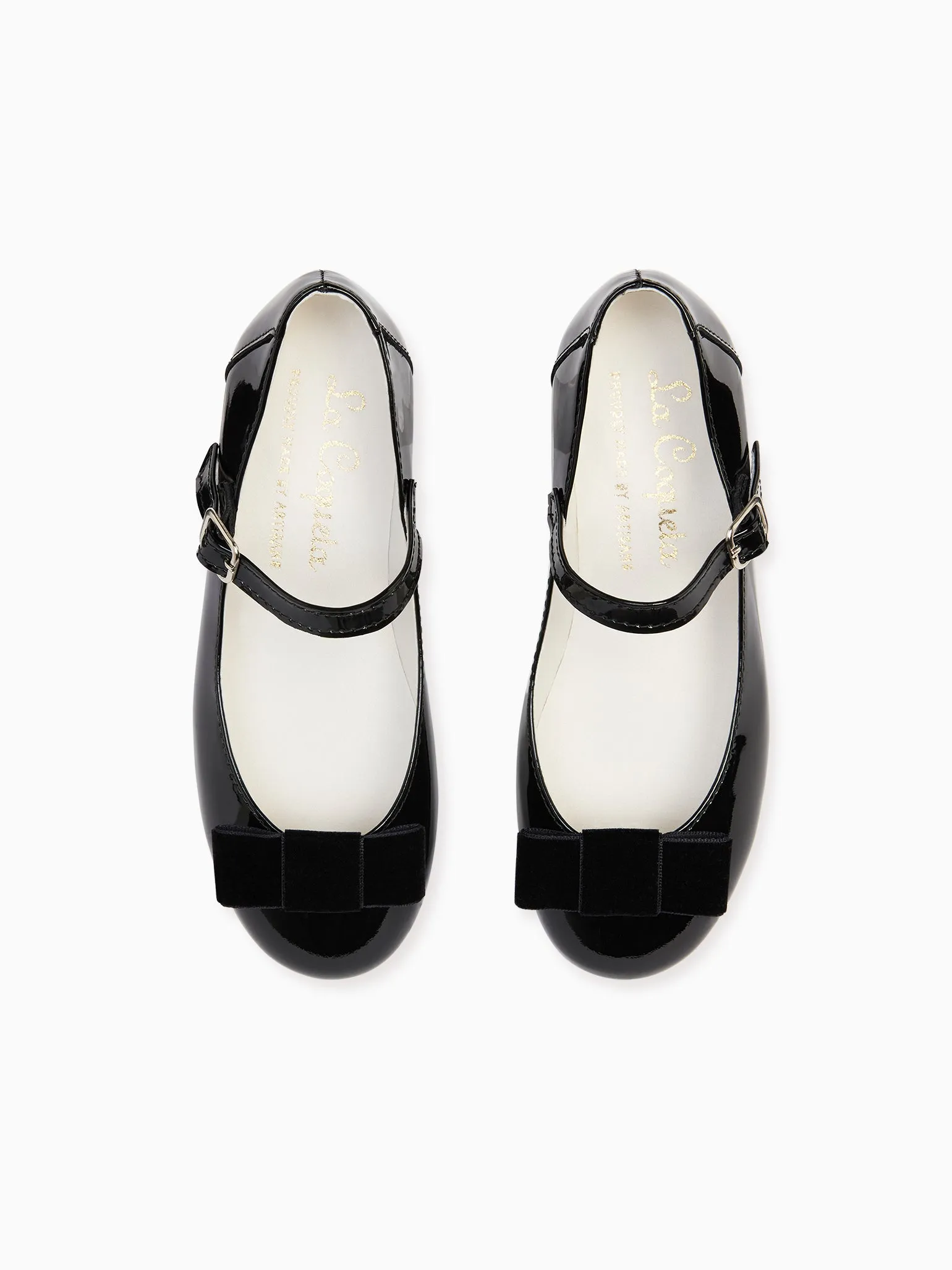 Patent Black Leather Girl Bow Mary Jane Shoes